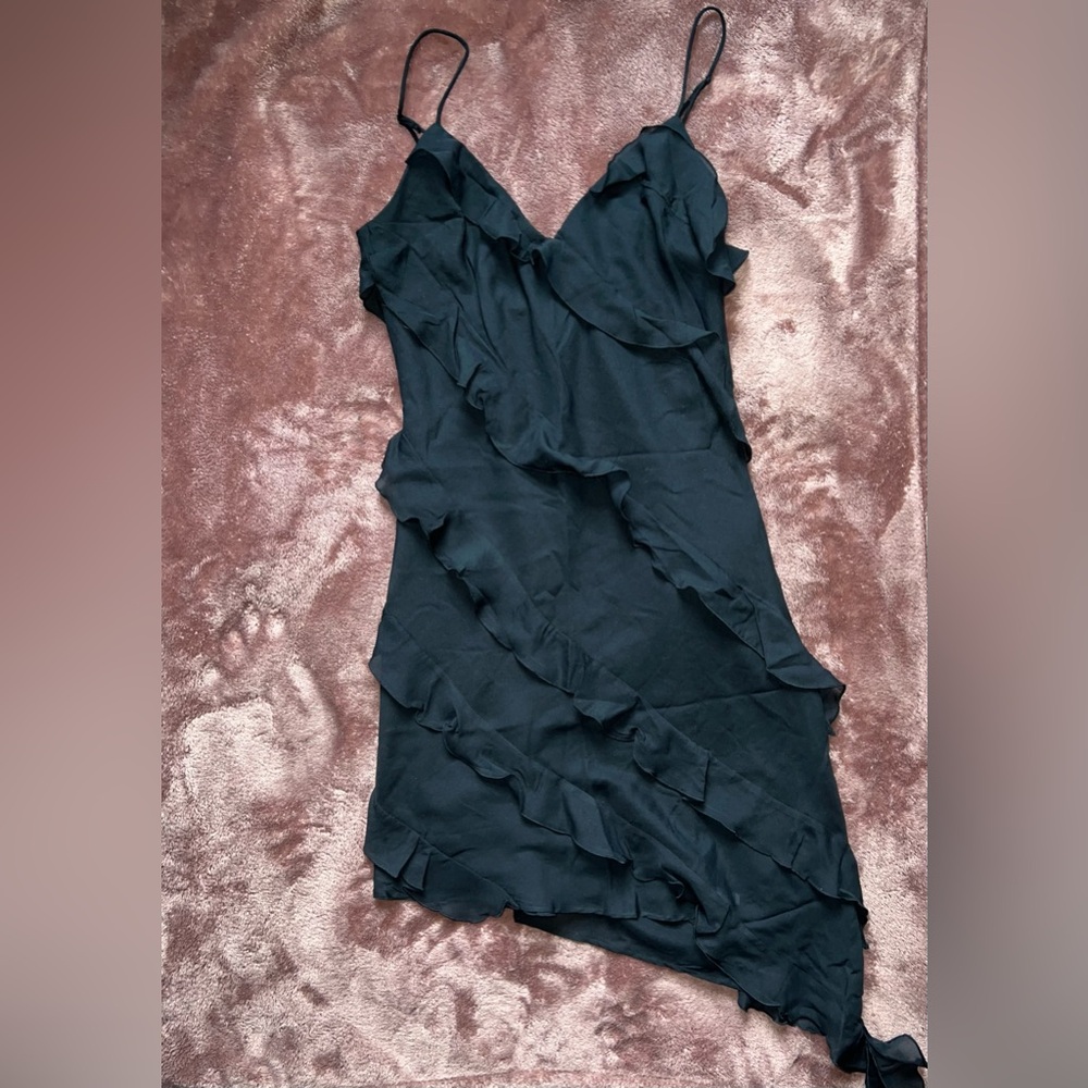Abercrombie & Fitch All-Over Ruffle Mini Dress
